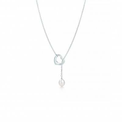 TIFFANY ELSA PERETTI® OPEN HEART LARIAT NECKLACE 60134530